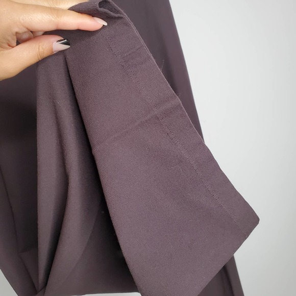 EILEEN FISHER Solid Brown Pull On Wide Leg Pants Sz Small S - Picture 4 of 9